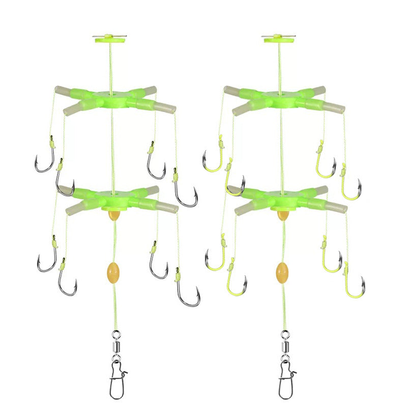 Anti-Bottom Fishing Flipper Hook Set EVA Foam Square Anti-Bottom Accessories