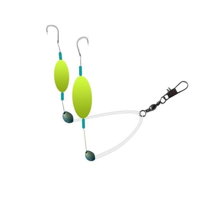 Anti departure and anti bottom bottom double hook finished fishing set