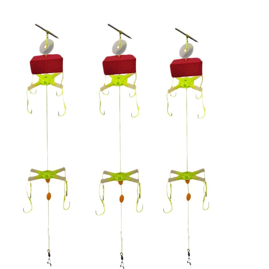 Anti-Bottom Fishing Flipper Hook Set EVA Foam Square Anti-Bottom Accessories