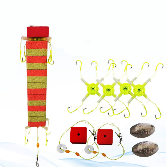 Anti-Bottom Fishing Flipper Hook Set EVA Foam Square Anti-Bottom Accessories