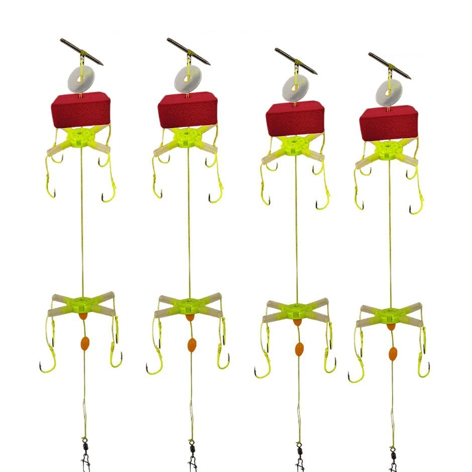 Anti-Bottom Fishing Flipper Hook Set EVA Foam Square Anti-Bottom Accessories